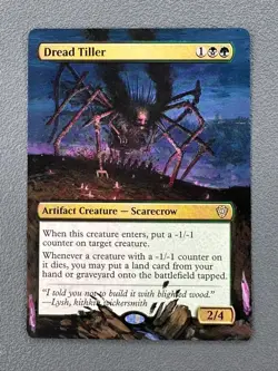 Dread Tiller MTG Lorwyn Eclipsed Commander Hand Painted Borderless Altered Art v - Image 1