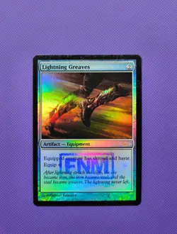 MTG Foil Lightning Greaves FNM Promos Magic The Gathering EDH - Image 1