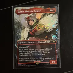 Magic: The Gathering Yuffie Materia Hunter Final Fantasy Chocobo Foil Rare Red - Image 1