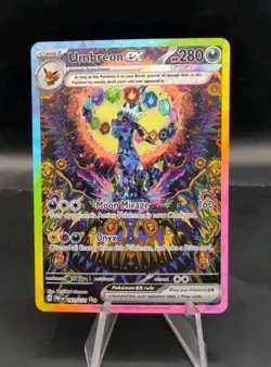 Pokemon Umbreon ex 161/131 Sv: Prismatic Evolutions Full Art Holo SIR 2025 - Image 1