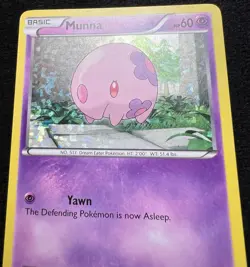 Munna 7/12 Holo McDonald's Promo 2011 Pokemon Card - LP - Image 2