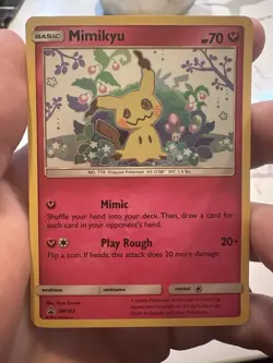 Pokemon Mimikyu Black Star Promo Holo SM: Sun & Moon SM163 Basic 70 HP 2019 - Image 1