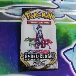 Pokemon Rebel Clash Fun Pack: 3 Cards New Sealed Sword & Shield: Rebel Clash - Image 1