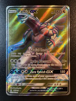 Palkia GX (Full Art)—147/156–SM Ultra Prism Ultra Rare Holo Pokemon Card - NM - Image 1