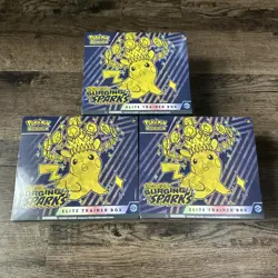 Pokemon TCG Surging Sparks Elite Trainer Box ETB-SEALED-LOT OF 3-FAST SHIP - Image 1