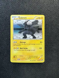 Pokemon Zekrom Black Star Promo Holo 130HP Black & White 47/114 - Image 1