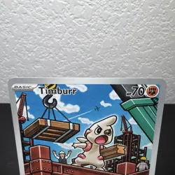 Timburr 125/086 Illustration Rare Pokemon TCG Black Bolt - Image 3