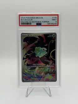 Pokemon Mega Evolutions Bulbasaur 133/132 Enhanced Topper Promo Stamped PSA 9 - Image 1
