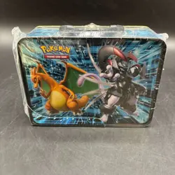 #2 Pokemon TCG Mewtwo Strikes Back Evolution Treasure Chest Tin Sealed - Image 1