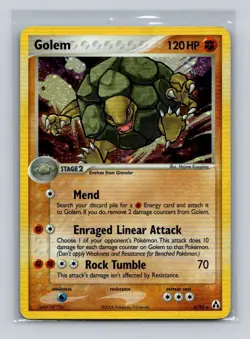 Pokemon Golem 6/92 Holo EX Legend Maker - LP - Image 1