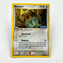 Pokemon Noctowl 43/115 Unseen Forces Reverse Holo Stamped 2005 - LP - Image 1