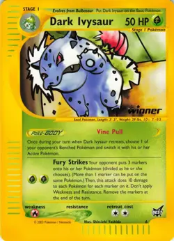 Dark Ivysaur - Winner - Stamped - #6 Best of Game - Pokemon TCG - Promo - 2003 - Image 1