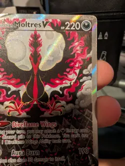 2021 Pokemon Galarian Moltres V Alt Full Art 177/198 Swsh06: Sword & Shield - Image 5