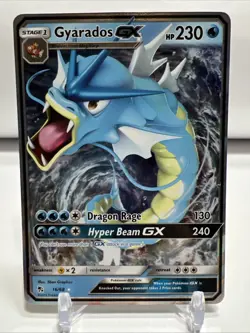 2019 Pokemon TCG Hidden Fates Gyarados GX 16/68 Ultra Rare NM One Owner PerfectU - Image 1