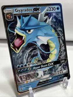 2019 Pokemon TCG Hidden Fates Gyarados GX 16/68 Ultra Rare NM One Owner PerfectU - Image 2