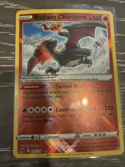 Pokemon TCG Radiant Charizard Crown Zenith 020/159 - Image 1