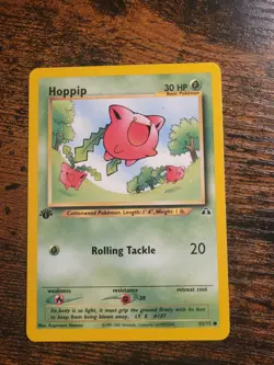Pokemon TCG Neo Discovery #55/75 Hoppip 1st Edition LP NM - Image 1