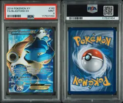 PSA 9 Blastoise EX 142/146 Full Art Pokemon XY Base Set 2014 English Mint - Image 3