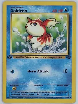 Goldeen - 53/64 Jungle Set Common Pokemon 1st Edition LP - Image 1