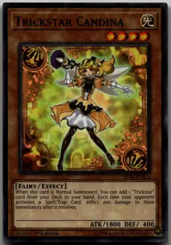 Trickstar Candina (Starfoil) Starfoil Rare Star Pack VRAINS SP18-EN020 LP - Image 1