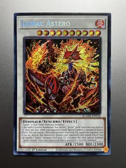 Yugioh - Jurrac Astero Secret Rare BLMM-EN018, Near Mint, 1st Edition - Image 1