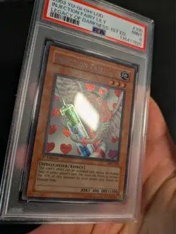 Yugioh Injection Fairy Lily LOD-100 1st Edition Secret Rare PSA 9 Mint! - Image 3