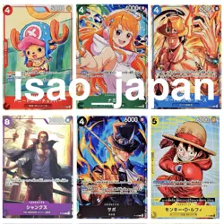 6 Card P-101〜P-106 One Piece McDonald’s 2025 Promo Cards Set Japanese Luffy - Image 1