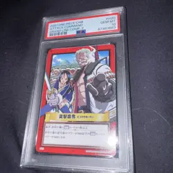 2001 Japanese One Piece CHB Attack Command H20 PSA 10 GEM MINT Grand Line Comp 2 - Image 1