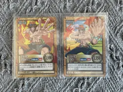 2001 One Piece Carddass Hyper Battle Holo Portgas D Ace C513 C531 - Image 1