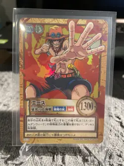 2001 One Piece Carddass Hyper Battle Holo Portgas D Ace C513 C531 - Image 4