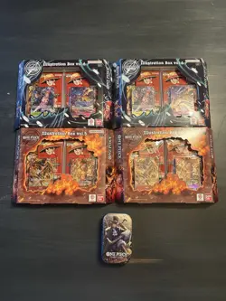One Piece Illustration Box Vol 5 and Vol 6 Lot IN HAND✅ & Volume 2 Mini Tin - Image 1