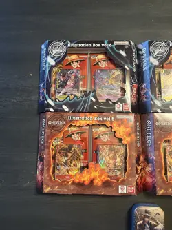 One Piece Illustration Box Vol 5 and Vol 6 Lot IN HAND✅ & Volume 2 Mini Tin - Image 2