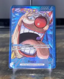 Buggy OP09-042 Leader Alt Art Emperors In The New World One Piece English - Image 2