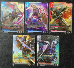 Lot of 5 LR Rarity Cards From GD01 + GD02 - Gundam TCG - English NM - Image 1