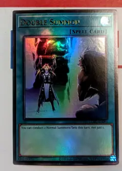 Double Summon LCKC-EN091 Ultra Rare NM Yugioh Card Unlimited - Image 1
