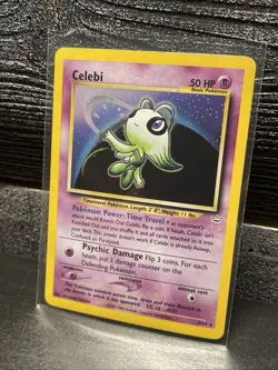 Celebi - 3/64 - Pokemon Neo Revelation Unlimited Holo Rare Card WOTC NM/LP - Image 2