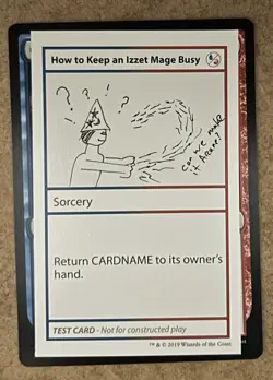 How to Keep an Izzet Mage Busy - Mystery Booster Test Card - NM MTG - Image 1