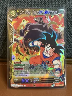 Son Goku, Steadfast Assistance Gold Foil SR Dragon Ball Super Card Game BT15-096 - Image 1