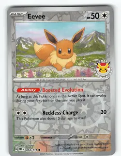 EEVEE 074/131 HOLOFOIL PROMO MISCELLANEOUS CARDS & PRODUCTS POKEMON NM - Image 2