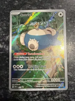Pokemon Snorlax Promo Holo Card Sv: Scarlet & Violet 051 English 150 HP - Image 1