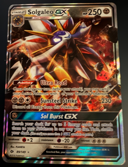 Solgaleo GX 89/149 – Sun & Moon Base Set Ultra Rare Holo Pokemon Card - Image 1