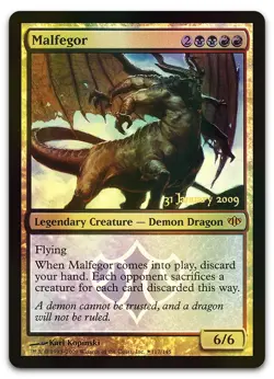 Malfegor #117 (Foil) (LP) Prerelease Cards PRE Magic MTG - Image 1