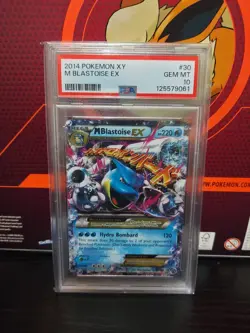 2014 Mega Pokemon XY M Blastoise EX Holo Card PSA 10 #30/146 - Image 1