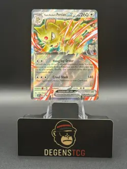 Team Rocket's Persian ex 218 Sv: Scarlet & Violet Promo Cards Holo - Image 1