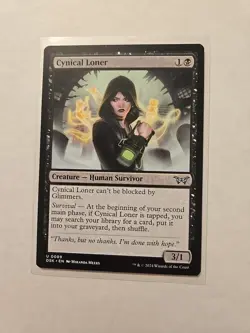 Cynical Loner - Duskmourn - LP - Uncommon - Creature - Image 1