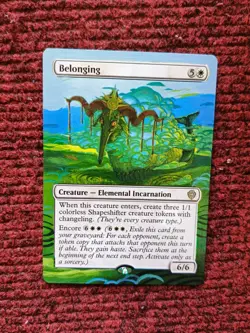 Belonging MTG Lorwyn Eclipsed Commander Hand Painted Borderless Full Altered Art - Image 2