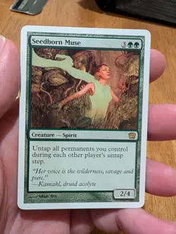 Magic: The Gathering Seedborn Muse Rare 9th Edition Creature Green Adam Rex 2005 - Image 1