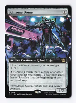 Chrome Dome (Extended Art) 0276 (R) MTG Teenage Mutant Ninja Turtles (TMT) - Image 1
