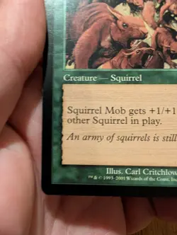 Magic: The Gathering Squirrel Mob Creature Green 273/350 Carl Critchlow 2001 - Image 5