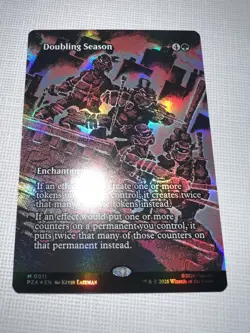 Doubling Season Borderless Foil Teenage Mutant Ninja Turtles Mythic 0011 MTG NM - Image 2